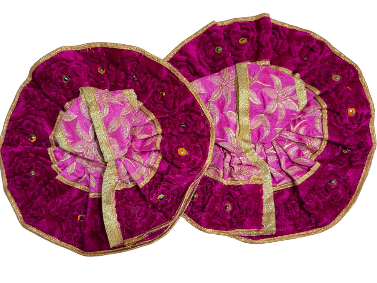 Royal Magenta Velvet Poshak