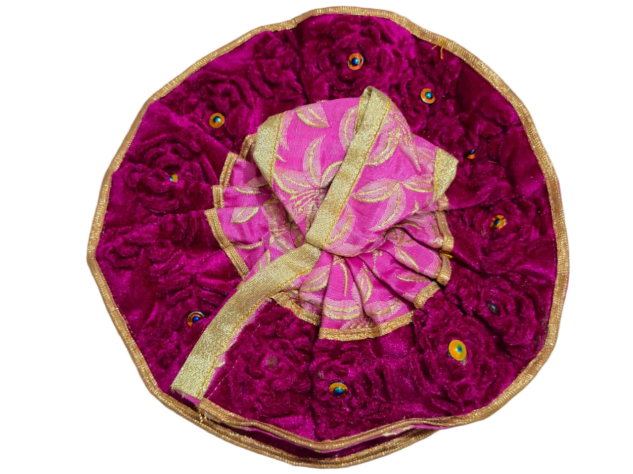 Royal Magenta Velvet Poshak