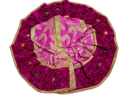 Royal Magenta Velvet Poshak